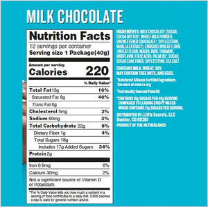 GAUFRETTES CHOCOLAT AU LAIT SEL DE MER 40g