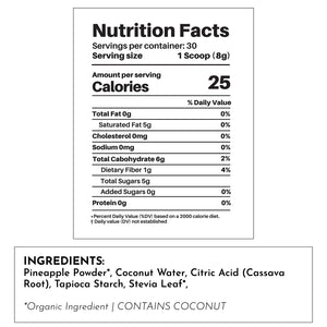 WATER FLAVORED 240 G JUST.INGREDIENTS TROPICAL PARADISE