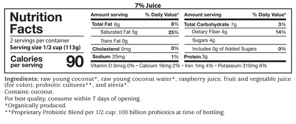 YOGURT 237M COCOYO RASPBERRY – Nature Sante