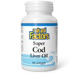 Natural Factors Super Cod Liver Oil   90 Softgels