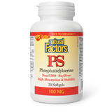 Natural Factors PS Phosphatidylserine  100 mg  30 Softgels