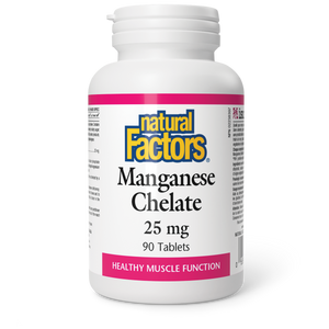 Natural Factors Manganese Chelate   25 mg  90 Tablets