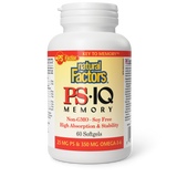 Natural Factors PS•IQ Memory PS 25 mg • Omega-3-6 350 mg   60 Softgels