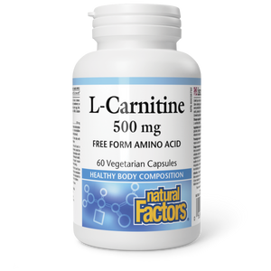 Natural Factors L-Carnitine   500 mg  60 Vegetarian Capsules