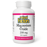 Natural Factors Magnesium Oxide  250 mg  90 Caplets