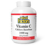 Natural Factors Vitamin C Calcium Ascorbate Powder   1000 mg  250 g Powder