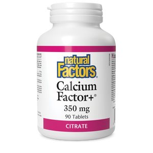Natural Factors Calcium Factor+® Citrate  350 mg  90 Tablets