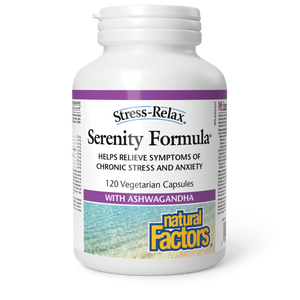 Natural Factors Serenity Formula®  with Ashwagandha    125 mg Sensoril™ ashwagandha extract  120 Vegetarian Capsules