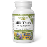 Natural Factors Milk Thistle 150 mg Silymarin  250 mg  120 Capsules