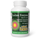 Natural Factors Lactase Enzyme  9000 FCC ALU*  60 Capsules