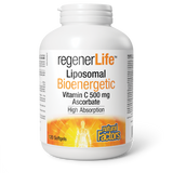 Natural Factors Liposomal Bioenergetic Vitamin C  500 mg  120 Softgels