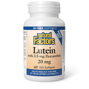 Natural Factors Lutein with 3.5 mg Zeaxanthin  20 mg  150 Softgels