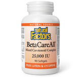 Natural Factors BetaCareAll  25,000 IU  90 Softgels