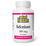 Natural Factors Selenium  200 mcg  90 Tablets