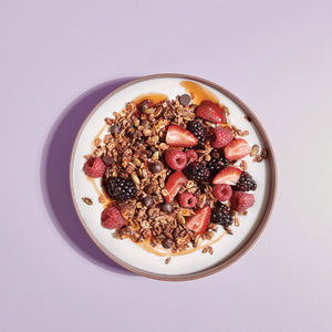 GRANOLA CACAO WHOLE 226G PEANUT BUTTER BANANA BLUE STRIPES