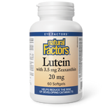 Natural Factors Lutein with 3.5 mg Zeaxanthin  20 mg  60 Softgels