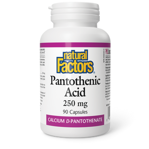 Natural Factors Pantothenic Acid  250 mg  90 Capsules
