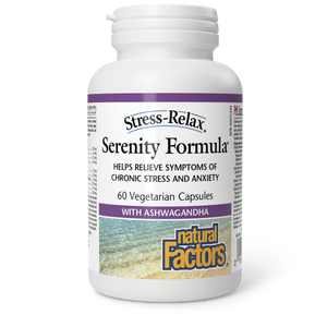 Natural Factors Serenity Formula®  with Ashwagandha    125 mg Sensoril™ ashwagandha extract  60 Vegetarian Capsules