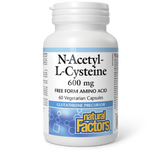 Natural Factors N-Acetyl-L-Cysteine  600 mg  60 Vegetarian Capsules