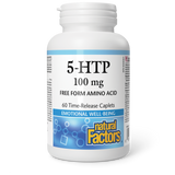 Natural Factors 5-HTP  100 mg  60 Time-Release Caplets
