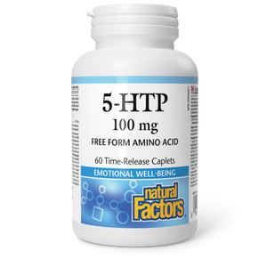 Natural Factors 5-HTP  100 mg  60 Time-Release Caplets