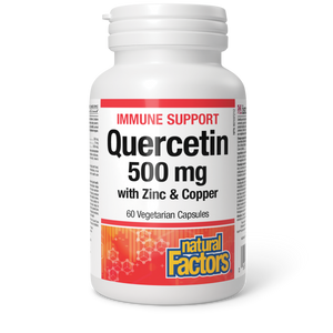 Natural Factors Quercetin  with Zinc & Copper   500 mg  60 Vegetarian Capsules