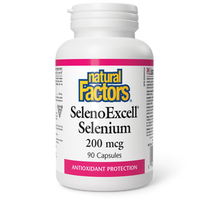 Natural Factors SelenoExcell® Selenium  200 mcg  90 Capsules