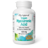 Natural Factors HyAppeal Vegan Hyaluronic Acid  120 mg  60 Vegetarian Capsules