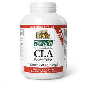 Natural Factors CLA Tonalin®  The SlimFactor®   1000 mg  120 Softgels