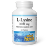 Natural Factors L-Lysine Free Form Amino Acid  1000 mg  60 Tablets