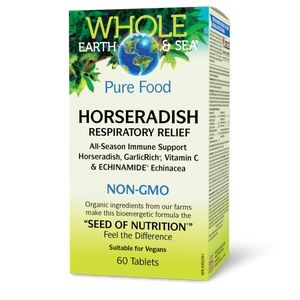 Whole Earth & Sea® Horseradish Respiratory Relief   60 Enteric Coated Tablets