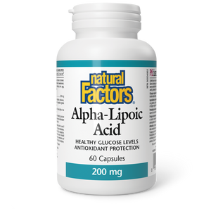 Natural Factors Alpha-Lipoic Acid  200 mg  60 Capsules
