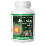 Natural Factors Bromelain Extra Strength  Pineapple Source   500 mg  180 Capsules