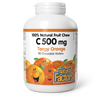 Natural Factors C 500 mg 100% Natural Fruit Chew  500 mg  90 Chewable Wafers Tangy Orange