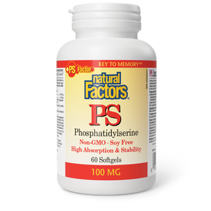 Natural Factors PS Phosphatidylserine  100 mg  60 Softgels