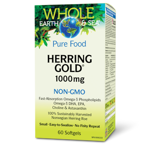 Whole Earth & Sea® Herring Gold™  1000 mg  60 Softgels