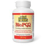 Natural Factors BioPQQ Pyrroloquinoline Quinone  20 mg  30 Vegetarian Capsules