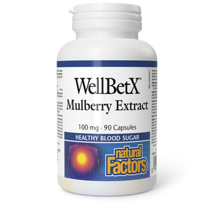 Natural Factors WellBetX® Mulberry Extract  100 mg  90 Capsules