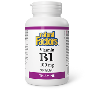 Natural Factors Vitamin B1  100 mg  90 Tablets