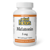 Natural Factors Melatonin  5 mg  180 Sublingual Tablets Peppermint