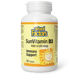 Natural Factors SunVitamin D3  1000 IU  90 Tablets