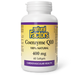 Natural Factors Coenzyme Q10  400 mg  60 Softgels