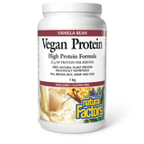 Natural Factors Vegan Protein High Protein Formula   1 kg Powder Vanilla Bean
