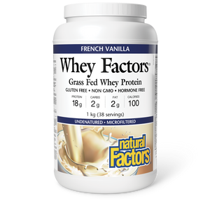 Natural Factors Whey Factors®   1 kg Powder French Vanilla