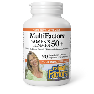 Natural Factors Women's 50+ MultiFactors®   90 Vegetarian Capsules