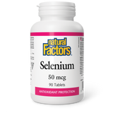 Natural Factors Selenium  50 mcg  90 Tablets