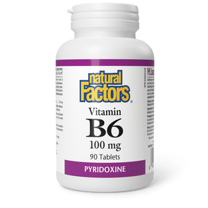 Natural Factors Vitamin B6   100 mg  90 Tablets