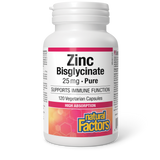 BISGLYCINATE DE ZINC 25MG 120VCAP NF