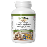 Natural Factors GarlicRich® Super Strength Garlic Concentrate  500 mg  90 Enteripure® Softgels