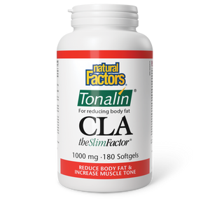 Natural Factors CLA Tonalin®  The SlimFactor®   1000 mg  180 Softgels